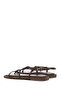Women's Brown Flip Flops Leather Sandals 25Sfd270118 - 5