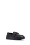 Women's Black Buckle Genuine Leather Loafer, Winter Shoes 25Afd204218 - 6