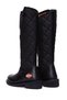 Women's Black Laconia Hi Zippered Leather Boots 025g100074 - 7