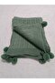 Pompom Over-The-Knee Blanket Tv Blanket -Shawl -Woven Sofa Cover - 3