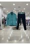 Women's Zippered Diving Scuba Fabric Leggings Top Sports Tracksuit Set - 5