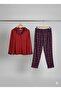 Women's Modal Fabric 100% Cotton Plaid Luxury Pajama Set - 6
