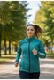 Women's Zippered Diving Scuba Fabric Leggings Top Sports Tracksuit Set - 4