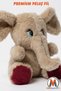 Plush Baby Elephant Toy 22 cm – Soft Plush Sleeping Companion – Cute Elephant - 4