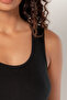 6-Pack Cotton Undershirt Women's 100% Cotton Wide Strap Tank Top-Made in Turkey - 5
