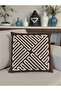 Punch Embroidered Throw Pillow Cover |   Bohemian Style Throw Pillow Cover |   43X43Cm - 4