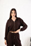 Women's Long Sleeve Zippered Modal Fabric Pocketed Hooded Crop