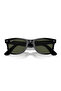 2140 Wayfarer Unisex Sunglasses Are Not Polarized, the Lens Color Is Dark Green... - 2