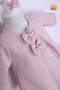 0-24 months baby girl fine coated holiday dress wedding dress evening dress hair band jacket dress 3-piece set 1070 - 2