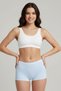 Moncorno Model Gathering and Non-Marking and Non-Marking Corset Briefs Light Blue Color - 2