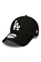 قبعة La Dodgers Essential باللون الأسود 9forty Snapback 11405493