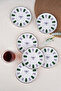 Tabak Evi Porcelain Acem Zade Green Tea Plate 11.8cm Set of 6 - 3