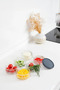 8-Piece Premium Breakfast Set 410 Cc |   Gray Plastic Lid, Glass Storage Container, Airtight Bowl - 3