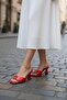 Women's Lena Red Patent Leather Slippers - 3