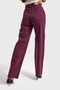 Women's Burgundy T3-20w5-98 Straight Fit High-Rise Front and Back Shiny Stone Special Design Denim Jeans - 6