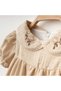 Floral Embroidered Muslin Baby Girl Dress - 2