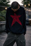 Star Detail Trend Unisex Oversized Sweater - 3