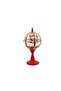 Christmas Street Lamp with Santa, Light, Music & Snowfall Effect, Red, 59cm