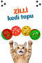 Colorful Rattle Pet Play Ball (4 Pieces)