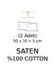 Satin 100% Cotton Oxford Pillowcase 2-Pack Atlantis Red - 2