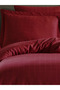 Checkered Satin 100% Cotton Oxford Pillowcase Set of 2 Burgundy - 3