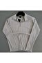 Men's Half Zipper Reported Ottoman Fabric Knitwear Gray - 2