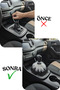 Black and White Long Furry Plush Car Gear Shift Boot Tassel – Accessory Compatible with All Vehicles - 5