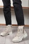 5428 Memory Rubber Non-Slip Sole Women's Boots Beige - 2
