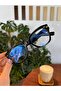 Echo Thick Black Cat Eye Cornered Trend Unisex Blue Light Protection Glasses - 3