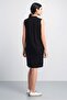 Rochie neagra din bumbac Lycra - 6