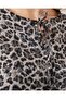 Women's Patterned Long Sleeve Blouse 970 - Anthracite - 7