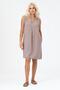 Pocketed Washed Cotton Stretch Fabric Dress Soil - 4