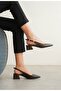Women's Mely Buckle Low Heeled Shoes - Brown-Leather - 2