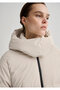 Beige Puffer Jacket with Hood 1110487 -70136 - 7