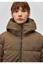 Brown Puffer Coat with Hood 1110075 -82046 - 7
