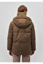 Brown Puffer Coat with Hood 1110075 -82046 - 5