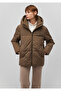 Brown Puffer Coat with Hood 1110075 -82046 - 3