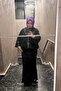 Sparkly Zippered Sequin Fish Skirt Hijab - 2