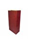 15X29X8 cm Paper Bag Kraft Square Bottom Red 10 Pieces - 4