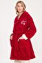 Welsoft Hooded Plush Women's Dressing Gown - 2