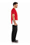 Men's Red/Black Lycra Thick Fabric Surgical Doctor Uniform and Nurse Uniform Set - 3