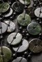 Black Mother of Pearl Stone Design Women's Necklace Length 25 cm - 2