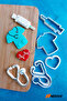 4-Piece Doctor and Nurse Stethoscope Cookie and Sugar Pulp Mold / Cutter / Cake Mold