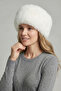 Women's White Fur Russian Model Kalpak Hat - Winter Soft Plush - 2