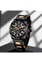 Iron Black Men's Wristwatch |   Black with Rose Gold Detail |   Stylish & Modern Design |   Gift - 2