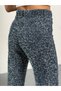 Women's High-Waisted Special Design Blue Wide-Leg Pants - 5