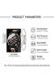 Iron Black Men's Wristwatch |   Black with Rose Gold Detail |   Stylish & Modern Design |   Gift - 5