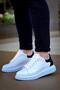 Kb-X500 Men's Casual Lace-Up Leather Sports Sneaker Shoes Cbt - White/Black