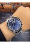 Men's Wristwatch – Dark Blue Dial – Stainless Steel Case – Steel Band – Chronograph - 6