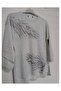 1st quality knitwear, shiny, three-quarter sleeve, relaxed fit, cotton sweater - 5